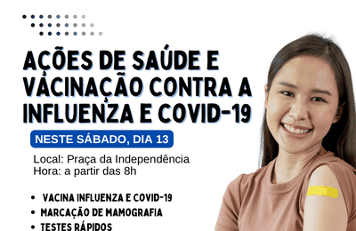 Secretaria de Saúde de Palmeira ofertará diversos serviços para a população neste sábado (13)