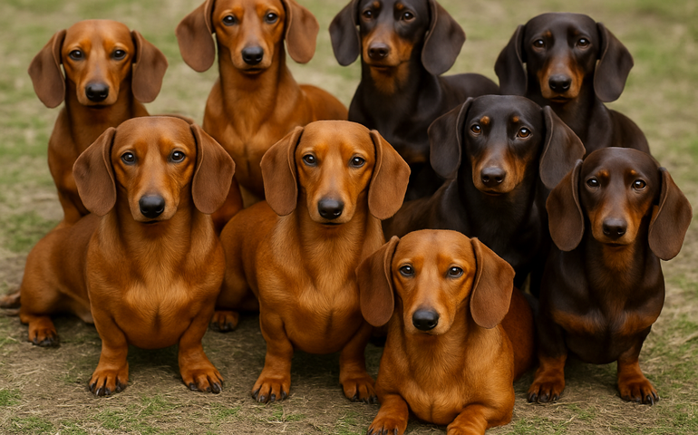 Multidão de fofura: centenas de dachshunds se reúnem para quebrar recorde