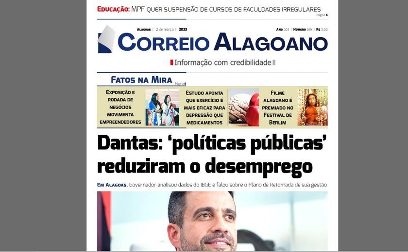 Dantas: ‘políticas públicas’ reduziram o desemprego