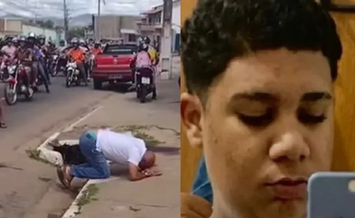 Pai de adolescente morto durante operação da PM se emociona no local do crime Pai de adolescente morto durante operação da PM se emociona no local do crime
