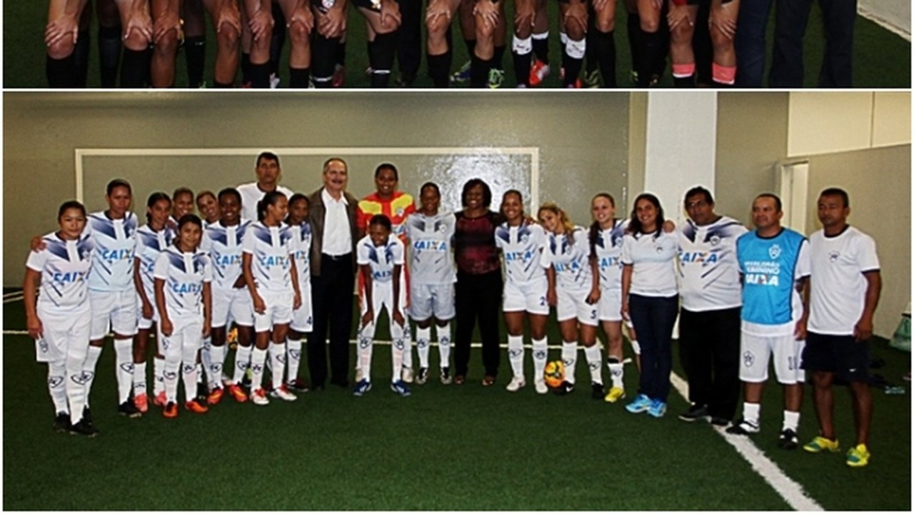 Ministro assiste a goleada no campeonato de Futebol Feminino Caixa