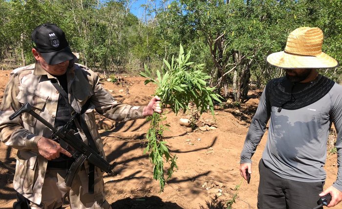 A operação contou com um efetivo de 30 policiais