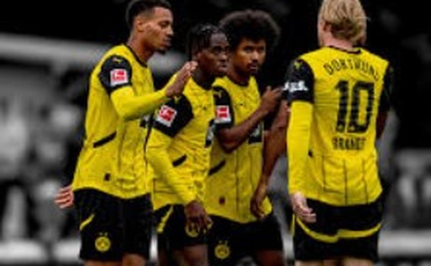 Borussia Dortmund passa sufoco, mas garante vitória no fim sobre o St. Pauli no Alemão