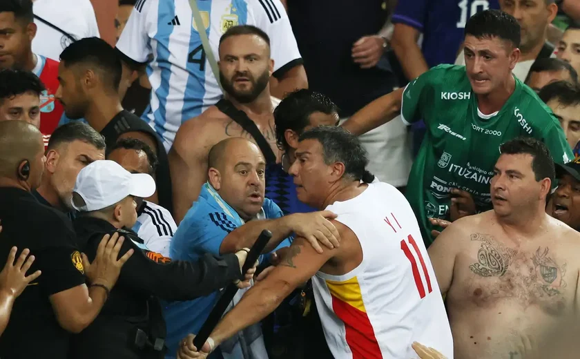 Torcedores entram em confronto antes de Brasil e Argentina