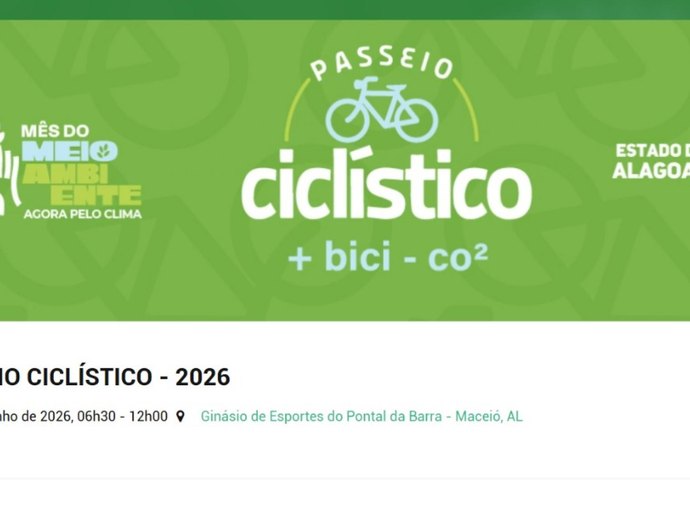 Segundo lote de inscrições do Passeio Ciclístico do IMA/AL é liberado