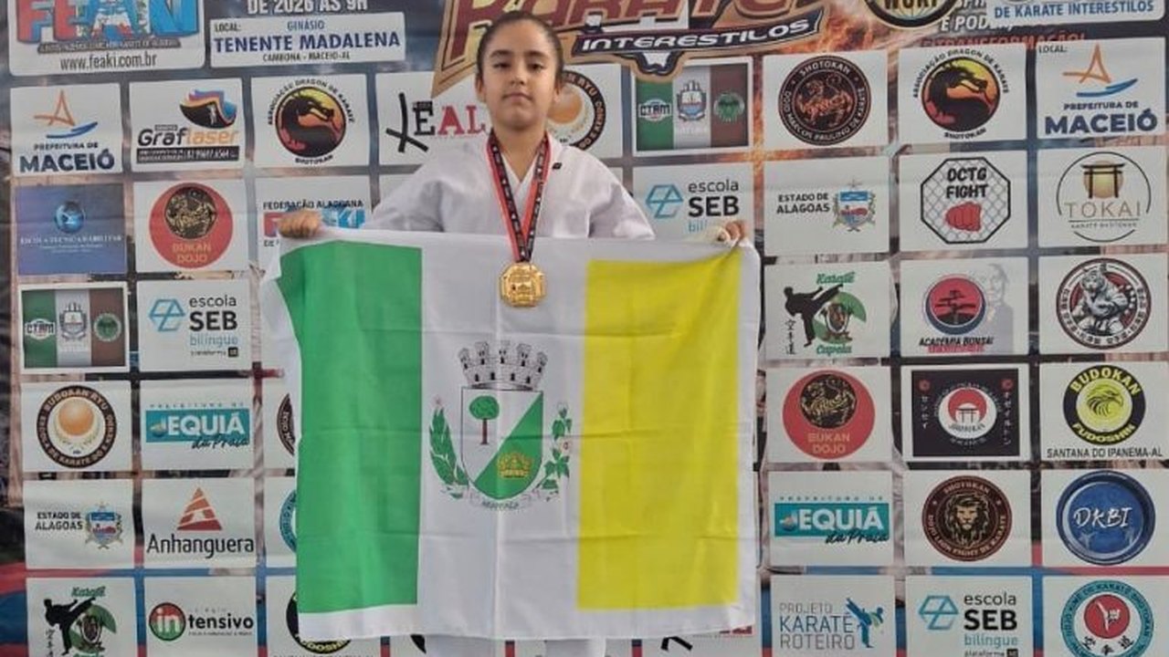 Vitória é campeã no kata no 21º Campeonato Alagoano de Karatê Interestilos
