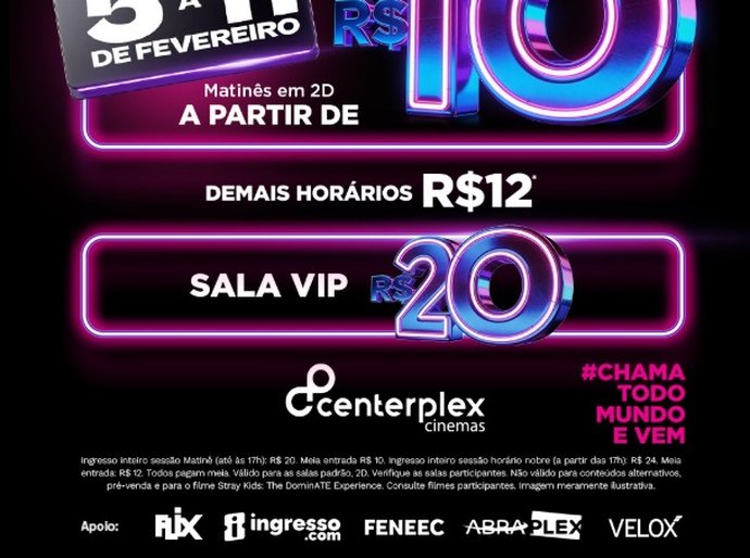 Semana do Cinema e Carnaval no Shopping Pátio Maceió
