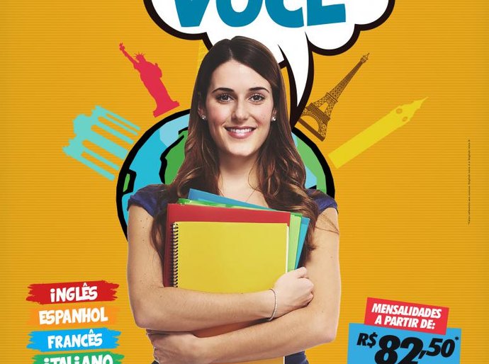 Cursos de Inglês, Espanhol, Francês e italiano com matrículas abertas