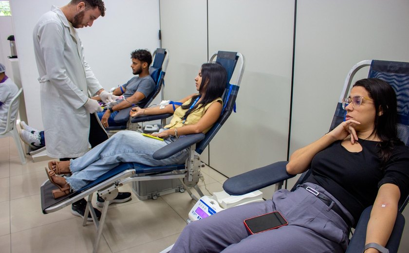 Juceal e Hemoal promovem dia de doação de sangue com servidores