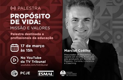 PCJE realiza palestra online sobre propósito de vida para profissionais da educação