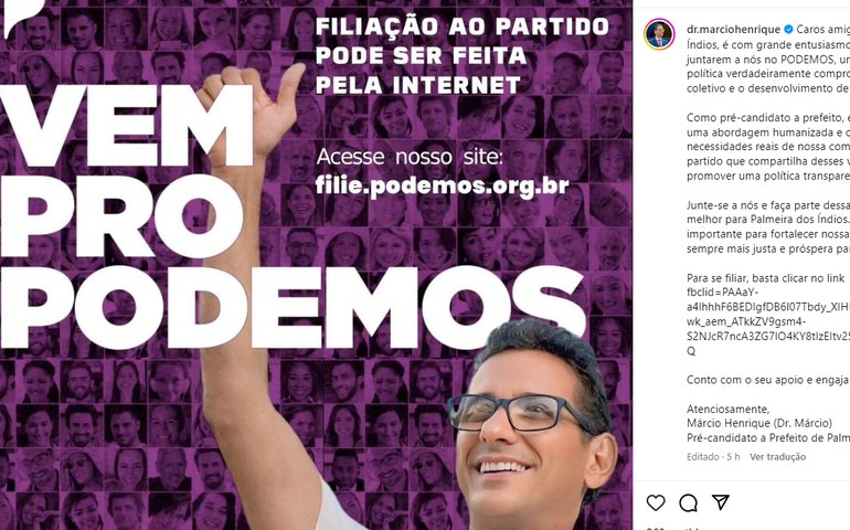 Vice-prefeito Marcio Henrique lança pré-candidatura e recusa 'engolir' tia do prefeito na corrida eleitoral
