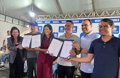 Ao lado do governador Paulo Dantas, prefeita Marcela Gomes inaugura importantes obras para  Novo Lino