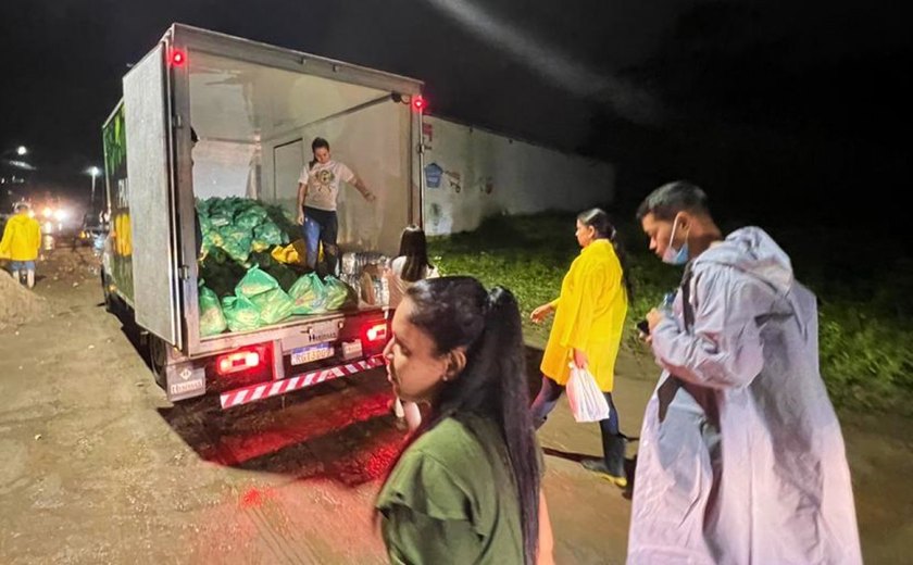 Prefeitura de Viçosa inicia entrega de mais de 10 toneladas de alimentos às vítimas das chuvas