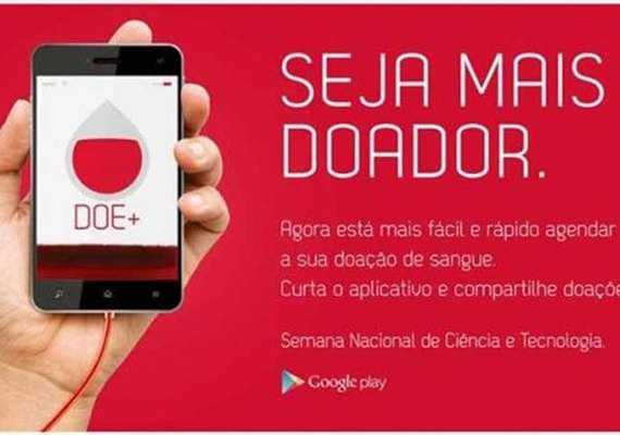 Aplicativo para aumentar doação de sangue será lançado hoje