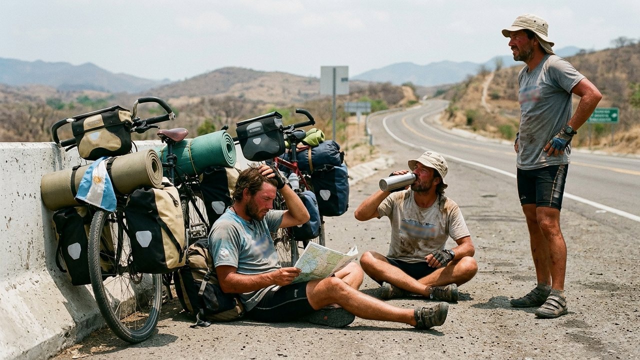 Torcedores argentinos viajam de bicicleta até os EUA para acompanhar a Copa do Mundo
