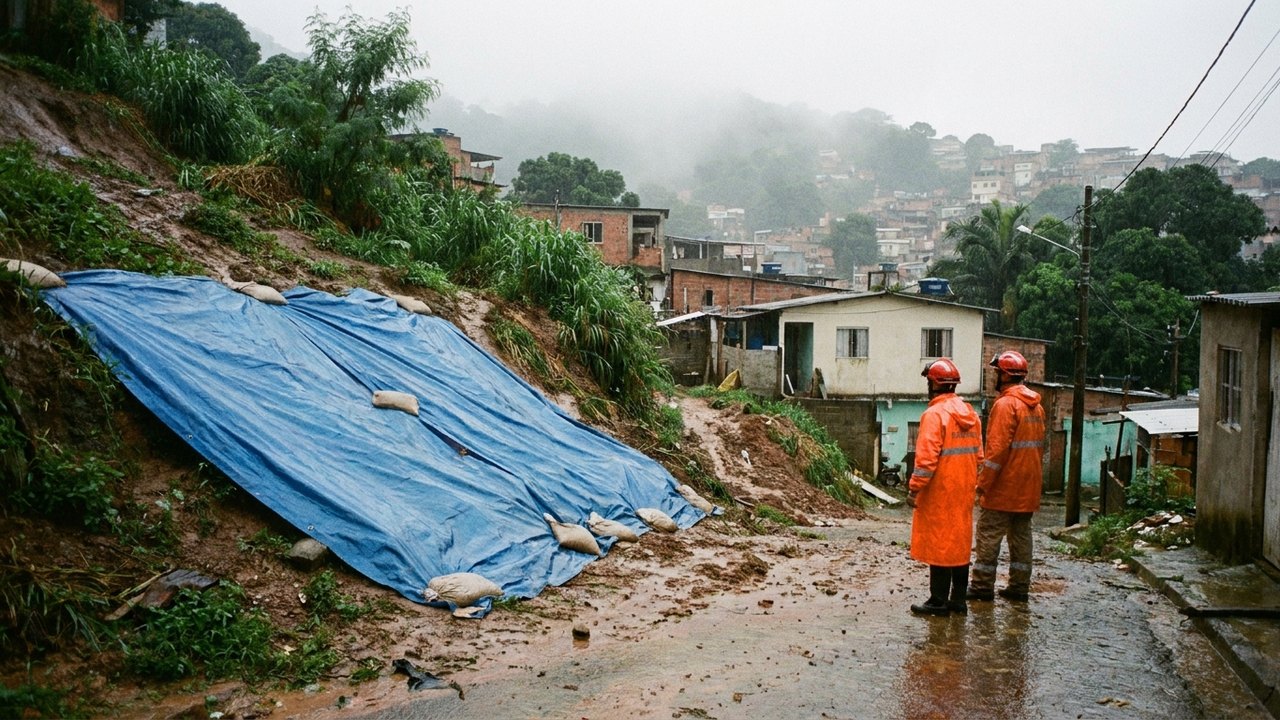 Rio tem alto risco de deslizamentos após 96 horas de chuva, dizem bombeiros