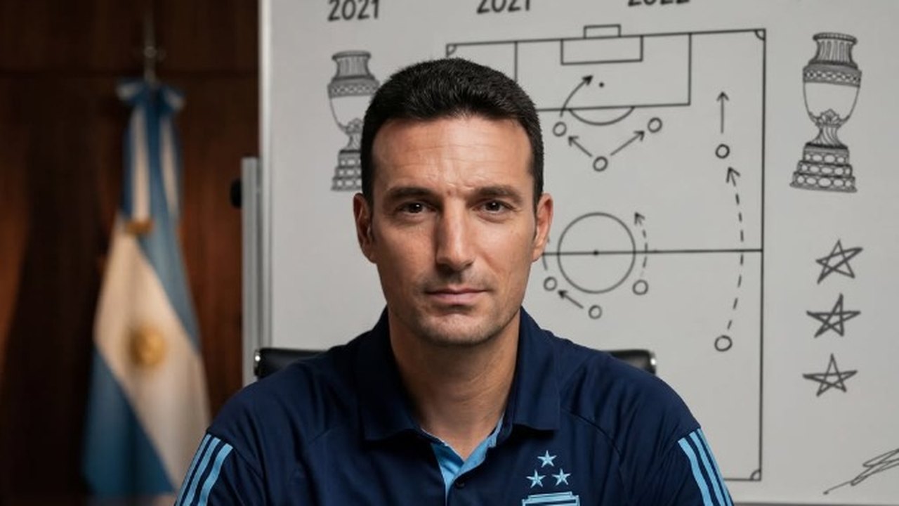 Scaloni lamenta vice na Copa e responde a críticos: 'Gente que não nos conhece'