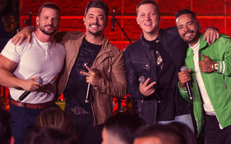 Vini e Bisioli em single com George Henrique e Rodrigo