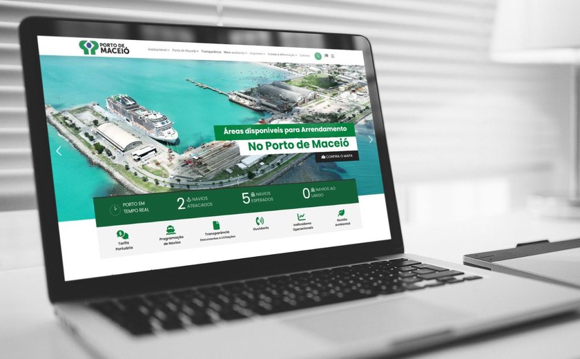 Porto de Maceió lança novo site e moderniza acesso à informação