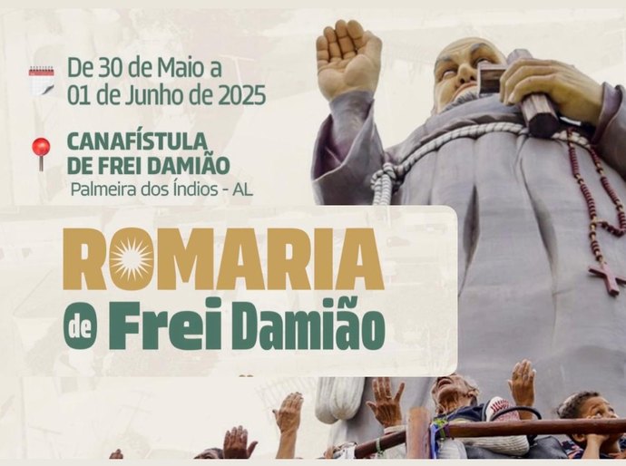 Romaria de Frei Damião terá início nesta sexta (30); evento contará com show do padre João Carlos