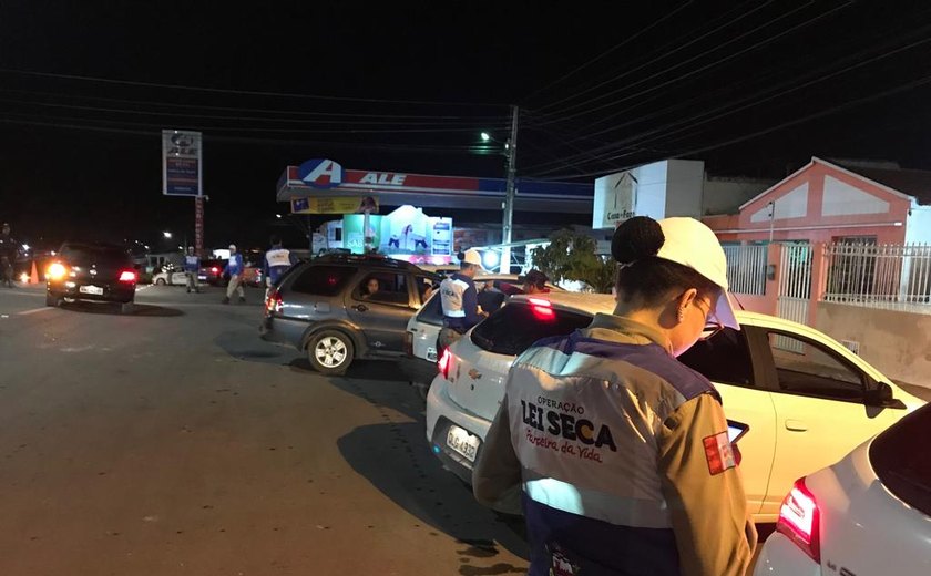 Lei Seca aborda 425 veículos e retira de circulação 23 condutores por alcoolemia em Santana do Ipanema
