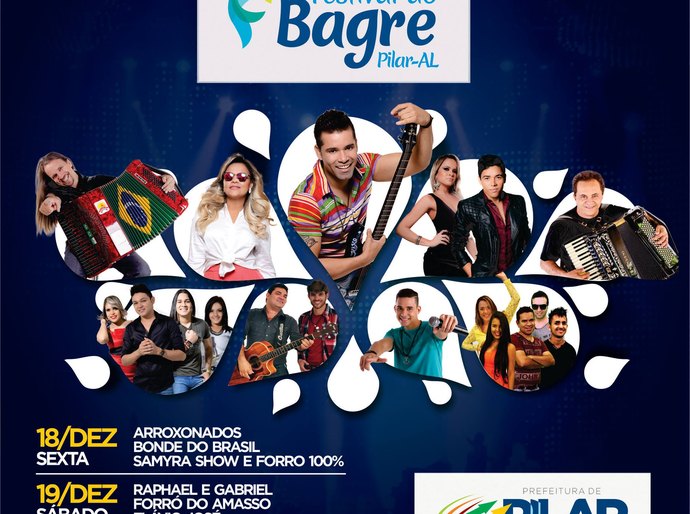 Prefeitura de Pilar divulga programação oficial do festival do Bagre