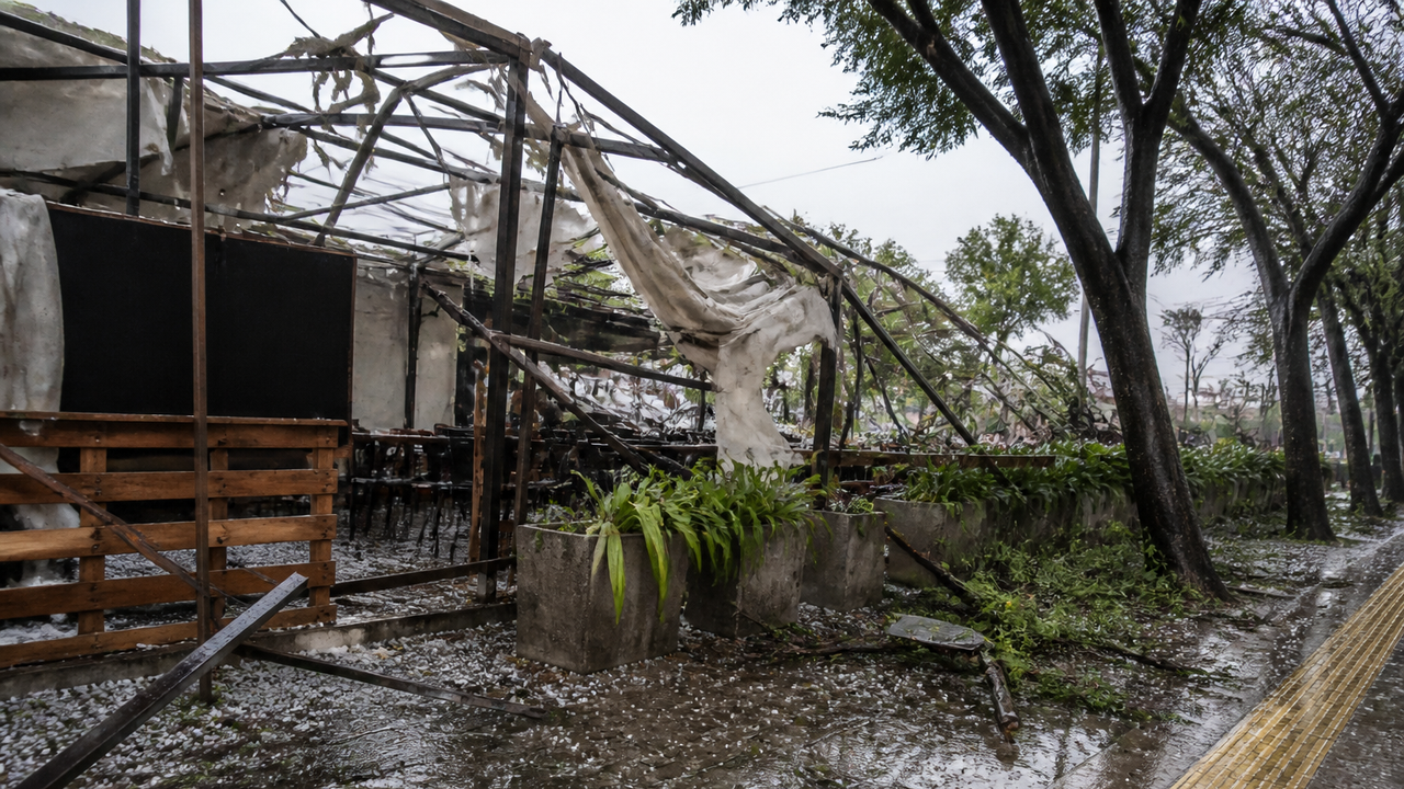 Rio Grande do Sul tem alerta de granizo, vento e chuva forte