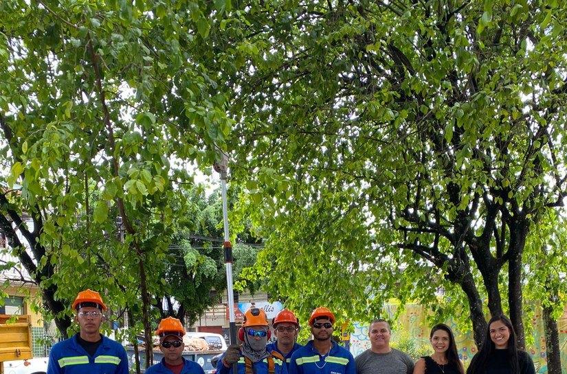 Saúde do Trabalhador reforça segurança laboral em ação de poda de árvores em Maceió