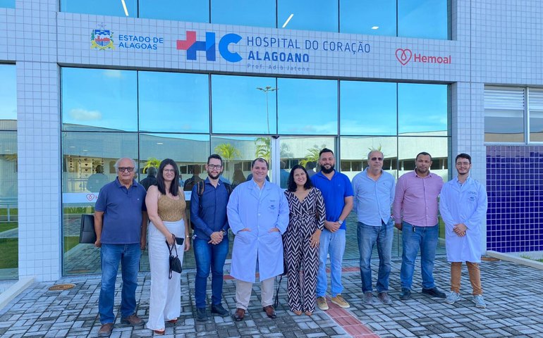 Técnicos da Prefeitura do Recife elogiam estrutura física e assistencial do Hospital do Coração Alagoano