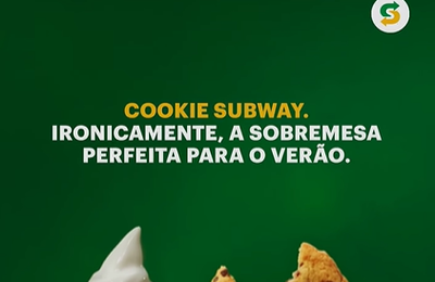 Subway® desafia liderança da casquinha e elege o Cookie como a sobremesa oficial do verão