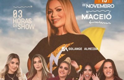 Solange Almeida traz show Minha História para Maceió no sábado, 13