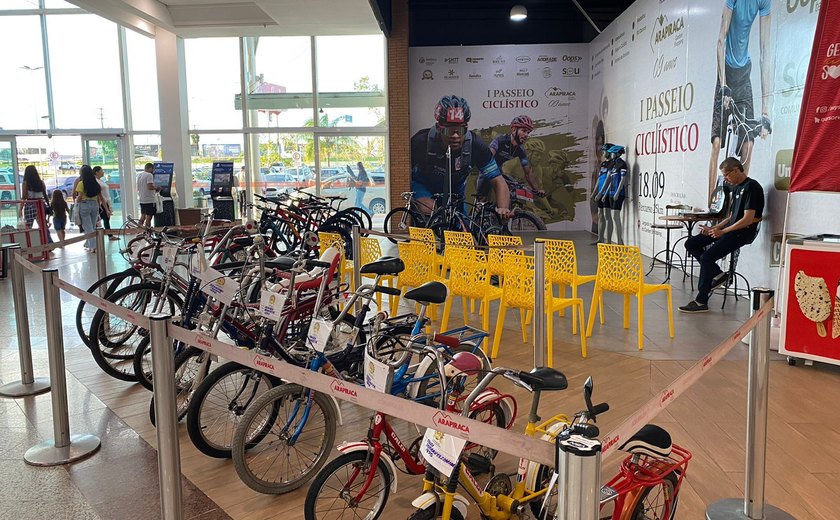 Exposição de bicicletas antigas no Arapiraca Garden Shopping segue até 17 de setembro