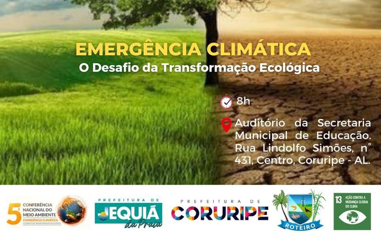 Coruripe Sedia 1ª Conferência Intermunicipal de Meio Ambiente: Emergência Climática e a Transformação Ecológica