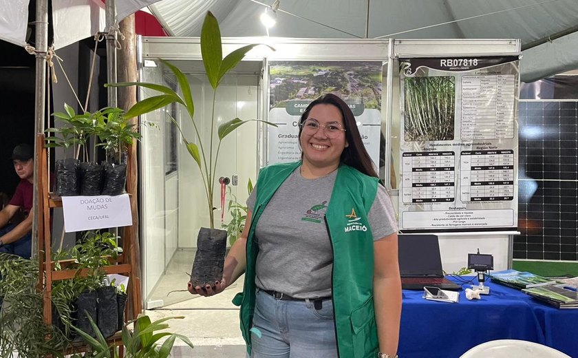 Autarquia de Desenvolvimento Sustentável doa mudas na 74ª Expoagro Alagoas