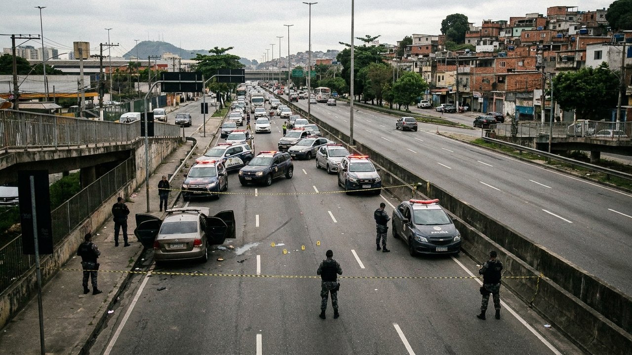 Tiroteio na Avenida Brasil: unidade da PM com déficit de 301 policiais