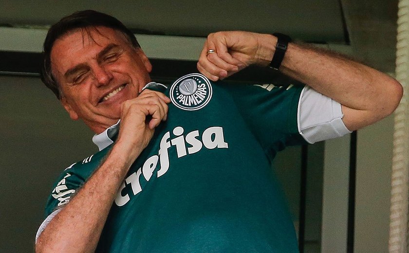 Bolsonaro irá ao Allianz Parque neste domingo para assistir ao jogo do Palmeiras