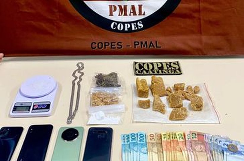 PM desarticula pontos de tráfico de crack, cocaína e maconha, no interior