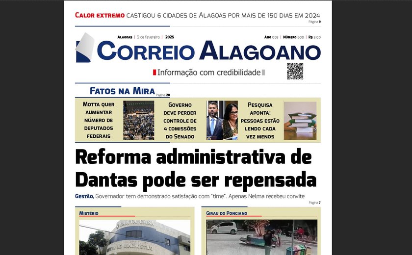 Reforma administrativa de Dantas pode ser repensada