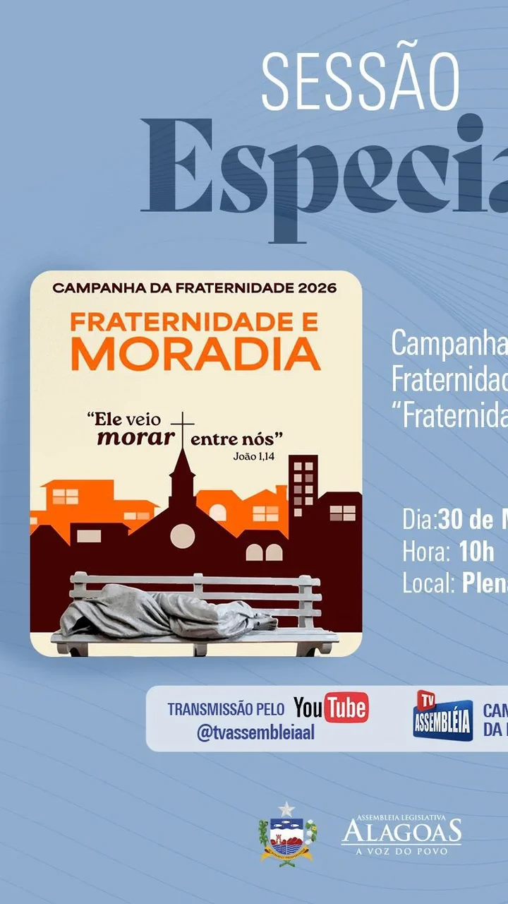 Sessão Especial debaterá o tema da Campanha da Fraternidade 2026