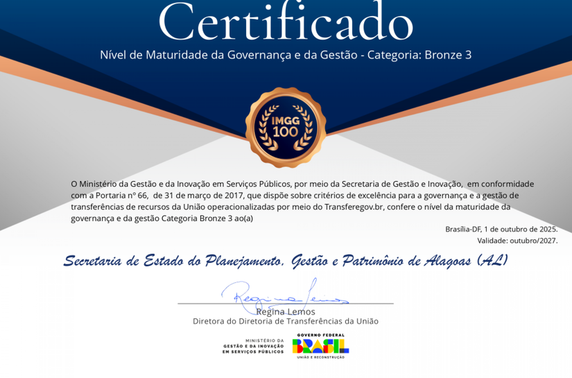 Seplag é reconhecida nacionalmente por excelência em governança e gestão pública