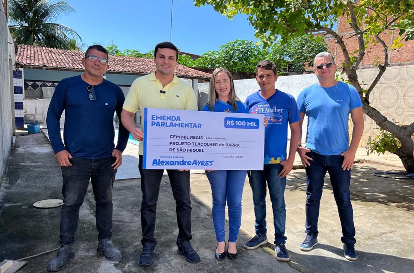 Deputado Alexandre Ayres destina R$ 100 mil para Projeto TEAcolher, na Barra de São Miguel