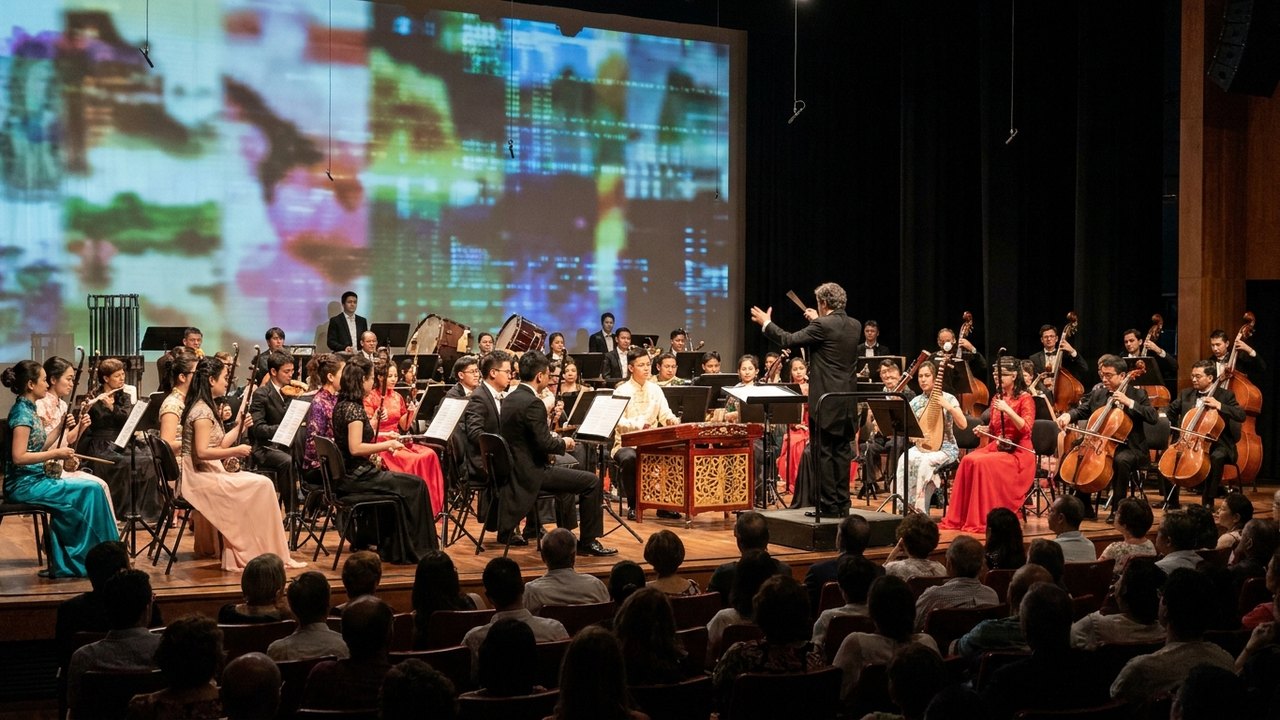 Orquestra de Xangai estreia no Brasil com espetáculo 'Cores da China', mesclando tradição e inovação
