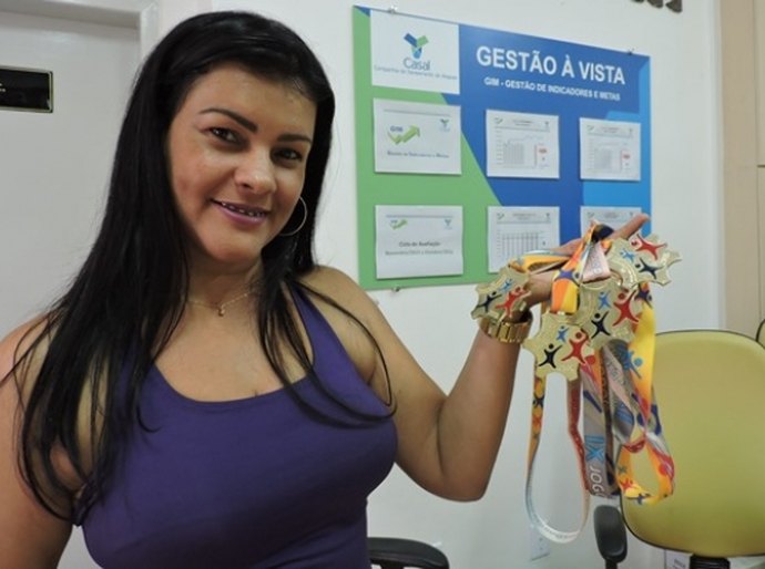 Casal conquista medalhas e troféus nos Jogos dos Servidores de Alagoas