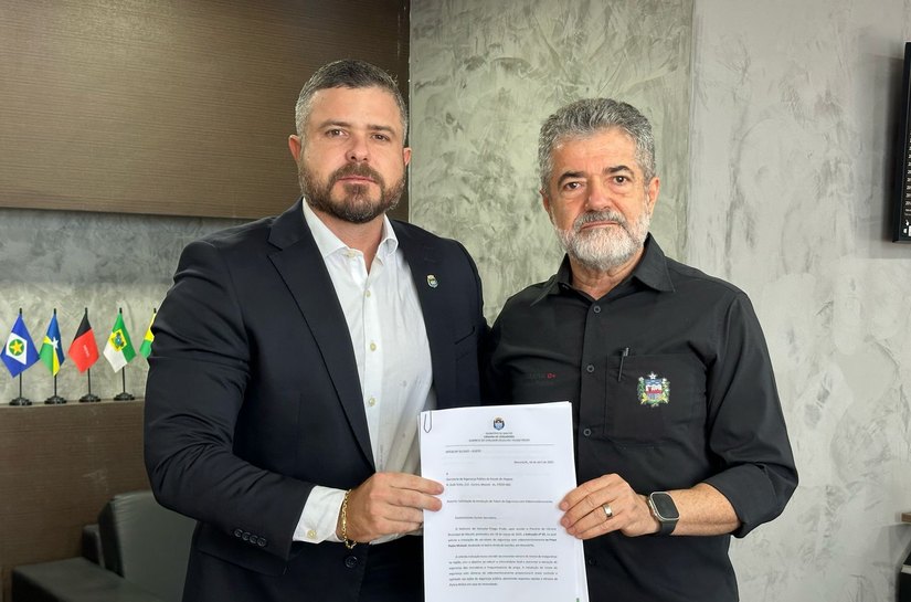 Delegado Thiago Prado se reúne com secretário de Segurança Pública e destaca importância da ampliação do videomonitoramento