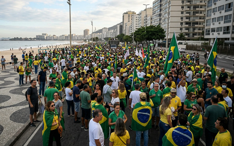 Ato de bolsonaristas no Rio reúne cerca de 4,7 mil pessoas, aponta monitor da USP/Cebrap
