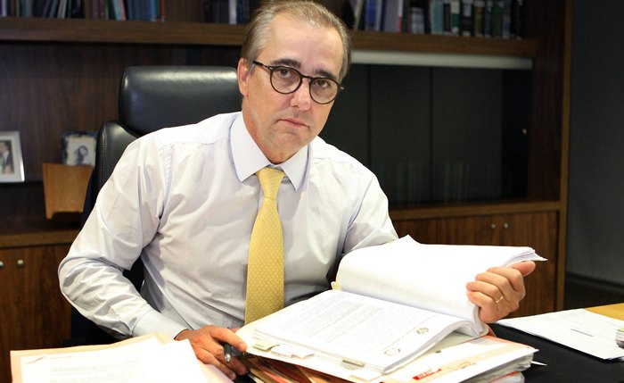 O ministro Admar Gonzaga, em imagem de setembro (Foto:TSE)