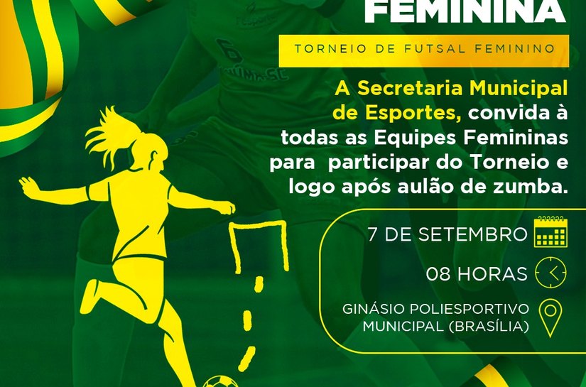 Prefeitura de Piaçabuçu vai realizar o Torneio da independência de futsal feminino
