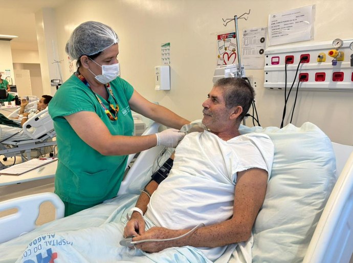 Hospital do Coração Alagoano: Atendimento rápido salva a vida de ex-militar vítima de infarto