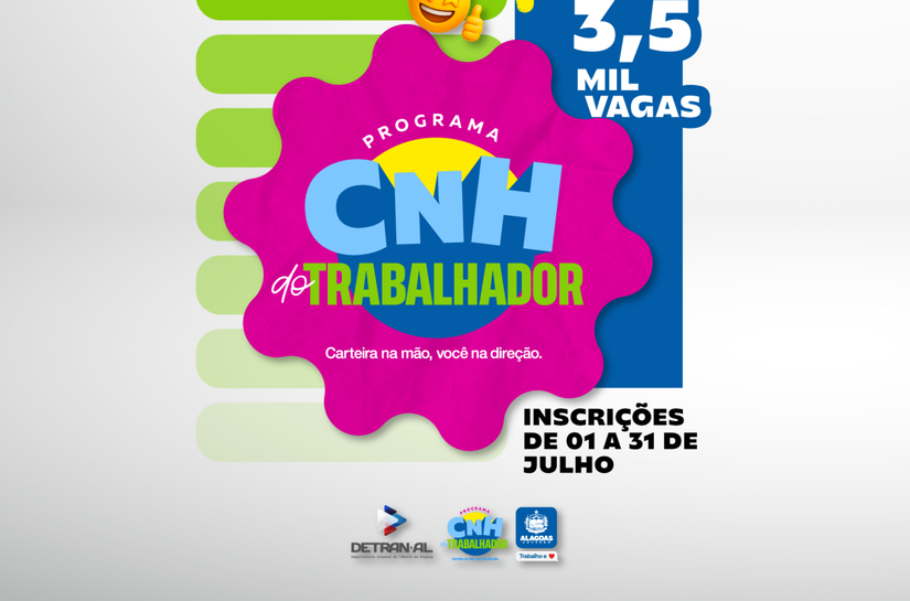Detran abre inscrições para CNH do Trabalhador a partir de 1º de julho