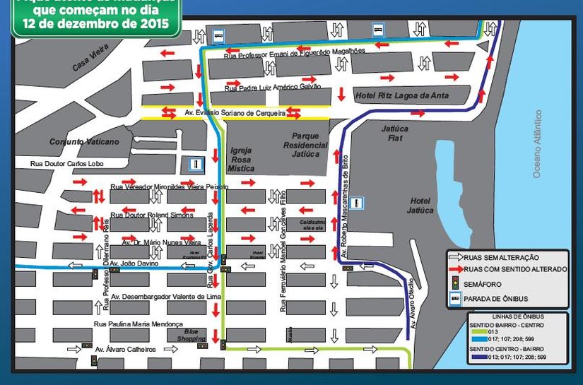Trânsito em Cruz das Almas terá mudanças a partir de sábado, dia 12